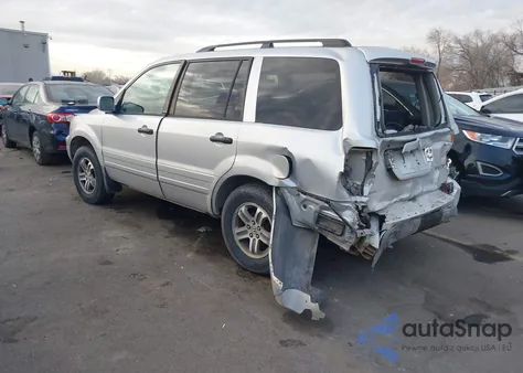 2005 Honda Pilot Ex-L из США, поврежденный, VIN 2HKYF18795H502704